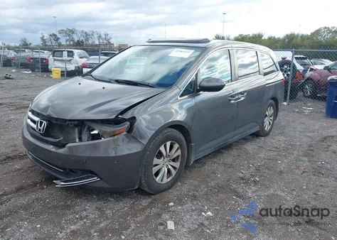 2014 Honda Odyssey Ex-L from USA, damaged, VIN 5FNRL5H64EB104987